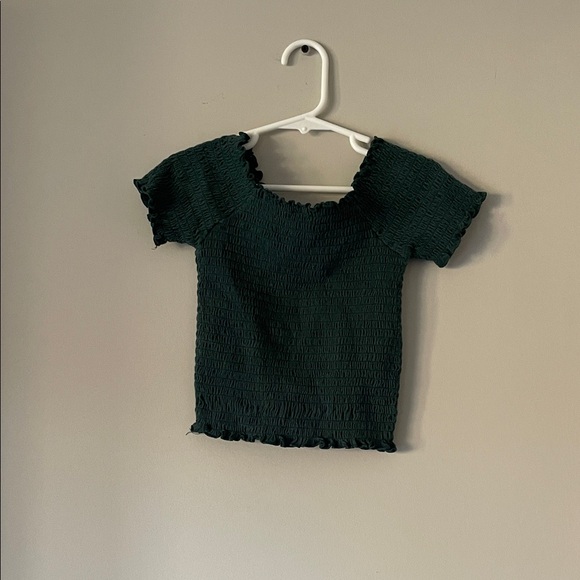 Carter's Other - Carter's Forest Green Smocked Blouse